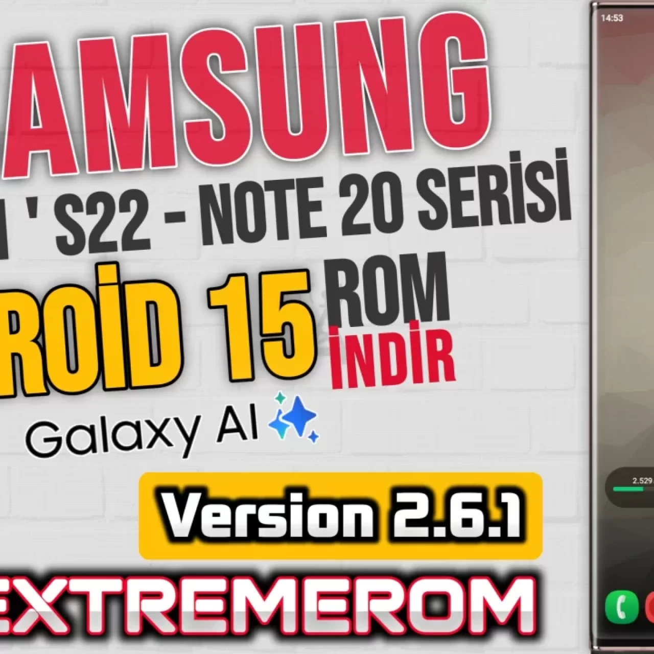 Konu 'Samsung Galaxy S20 S20+ S20 Ultra Note 20 Note 20 Ultra S21 S22 - ExtremeROM v2.6.1 - Android 15 OneUI 7'