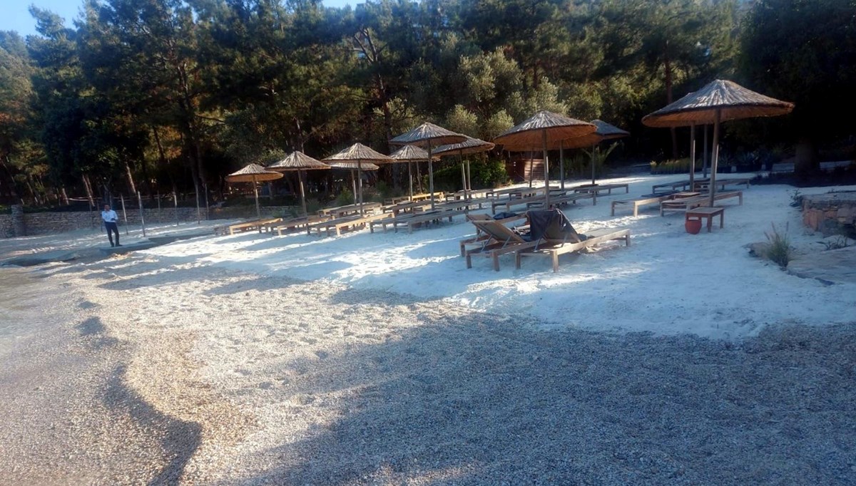 Bodrum'da sahile beyaz kum döken siteye ceza