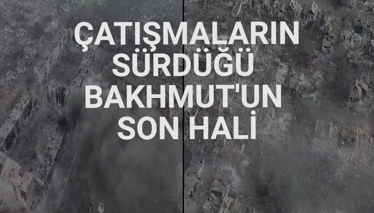 Ukrayna Ordusu, Bakhmut kentinin drone görüntülerini paylaştı
