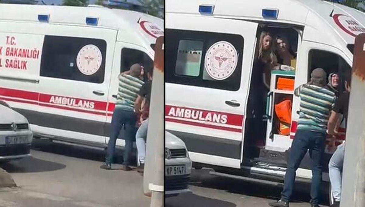 Tuzla'da ambulansa yol vermeyen sürücü 