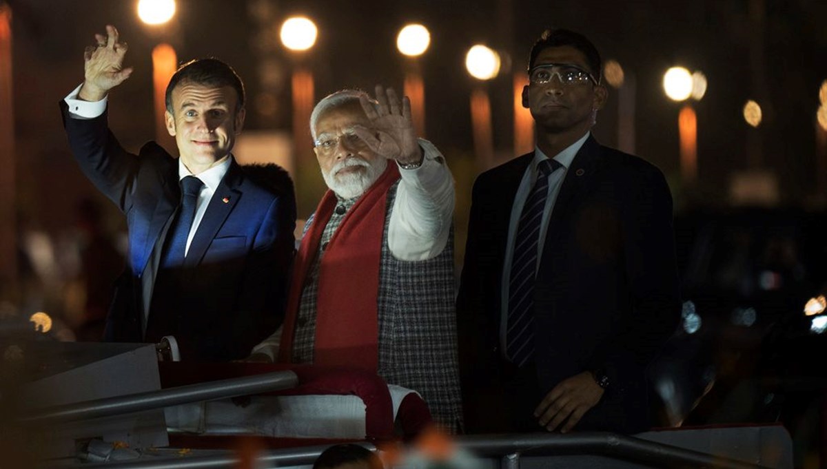 Macron, Hindistan'ın Cumhuriyet Günü kutlamalarına katıldı