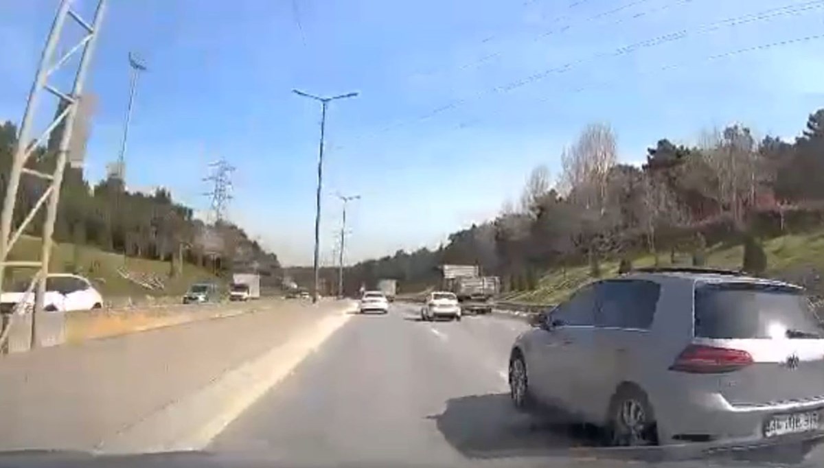 TEM Otoyolu'nda makas atan sürücü kazaya yol açtı