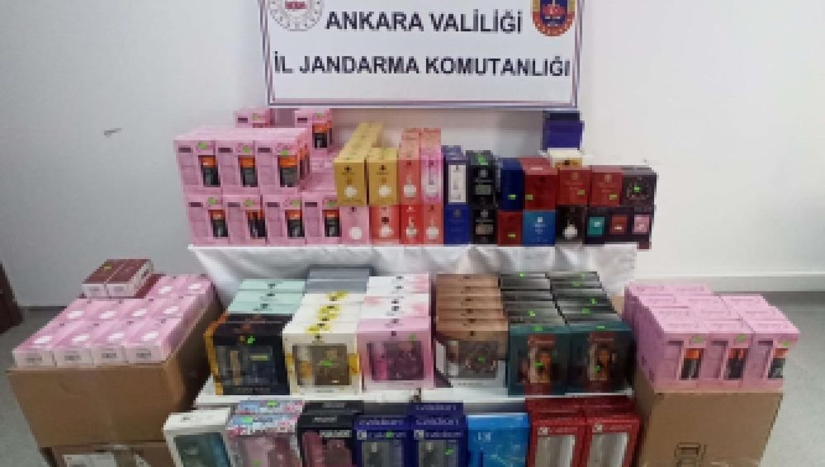 Ankara'da 1 milyon liralık kaçak parfüm operasyonu