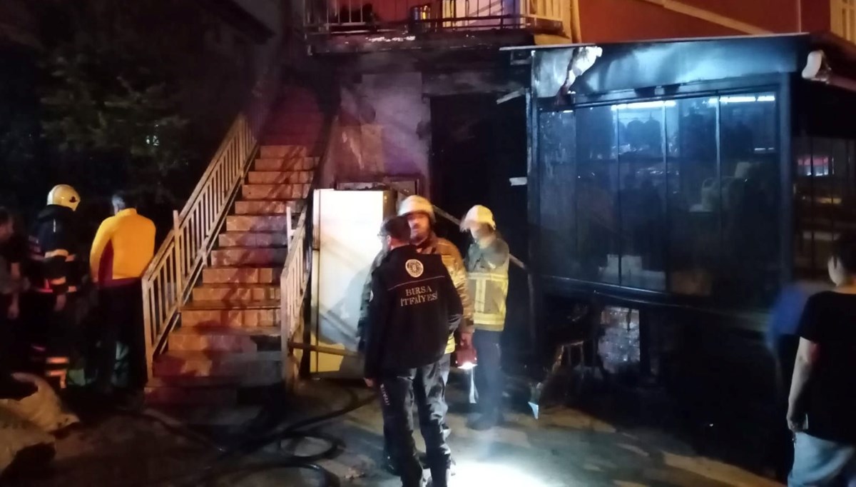 Bursa'da et lokantasında çıkan yangın söndürüldü