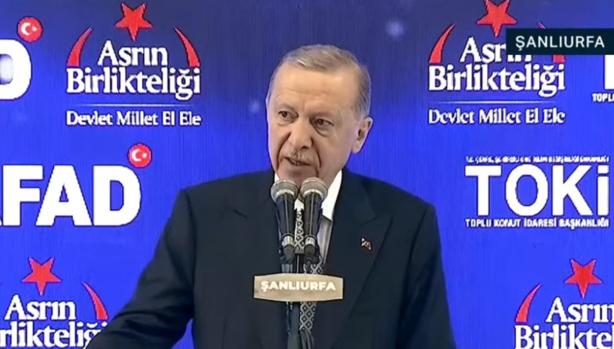 Erdoğan, deprem konutlarının teslim töreninde konuştu