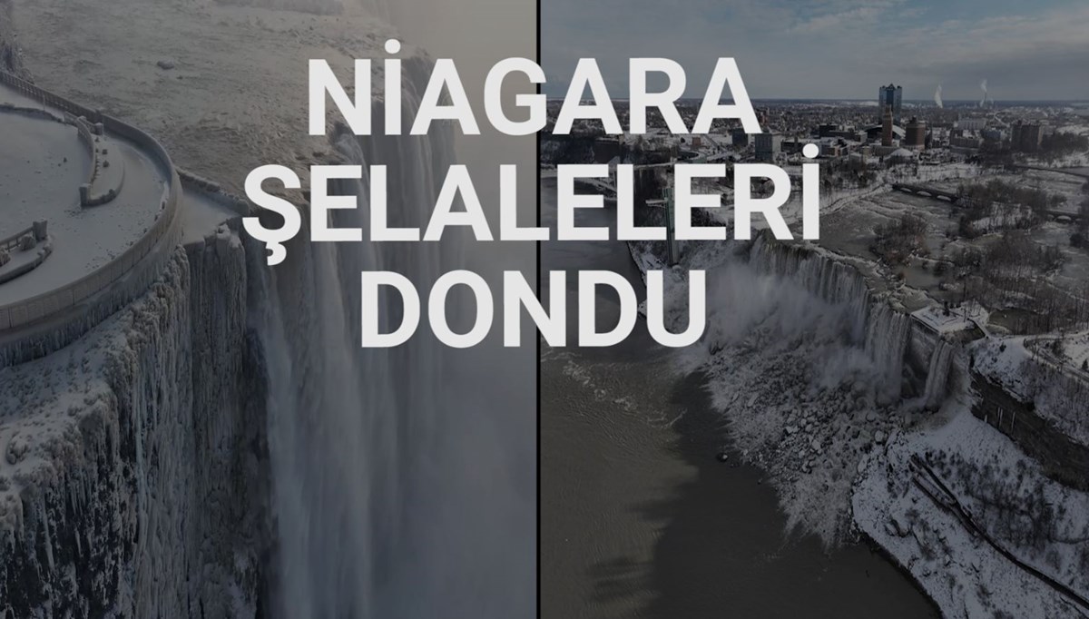Kutup soğukları Niagara Şelaleleri’ni dondurdu