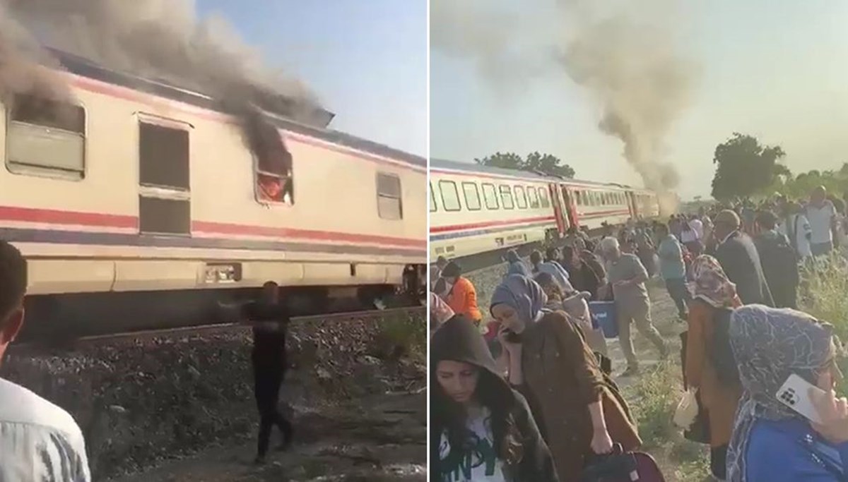 Faciadan dönüldü: İçinde 240 yolcusu bulunan trende yangın