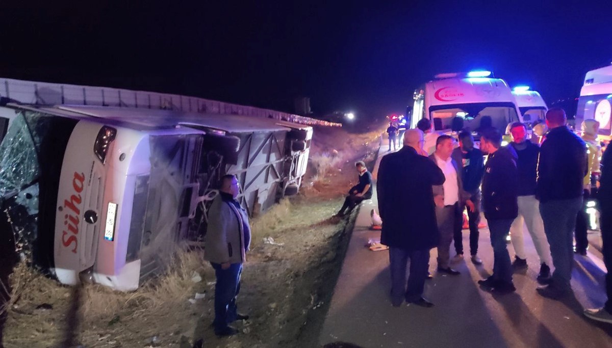 Nevşehir'de otobüs devrildi: 17 yaralı