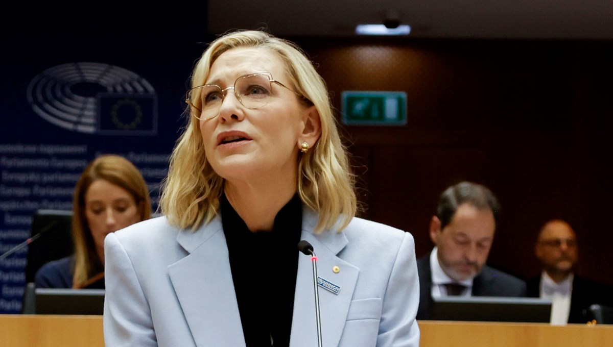 Cate Blanchett'ten Avrupa Parlamentosu'nda Gazze çağrısı