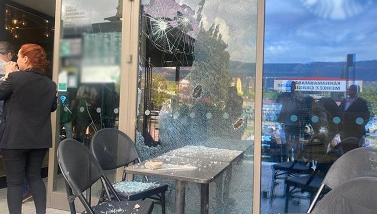 Kahramanmaraş’ta kahve zincirine taşlı silahlı saldırı: 1 yaralı