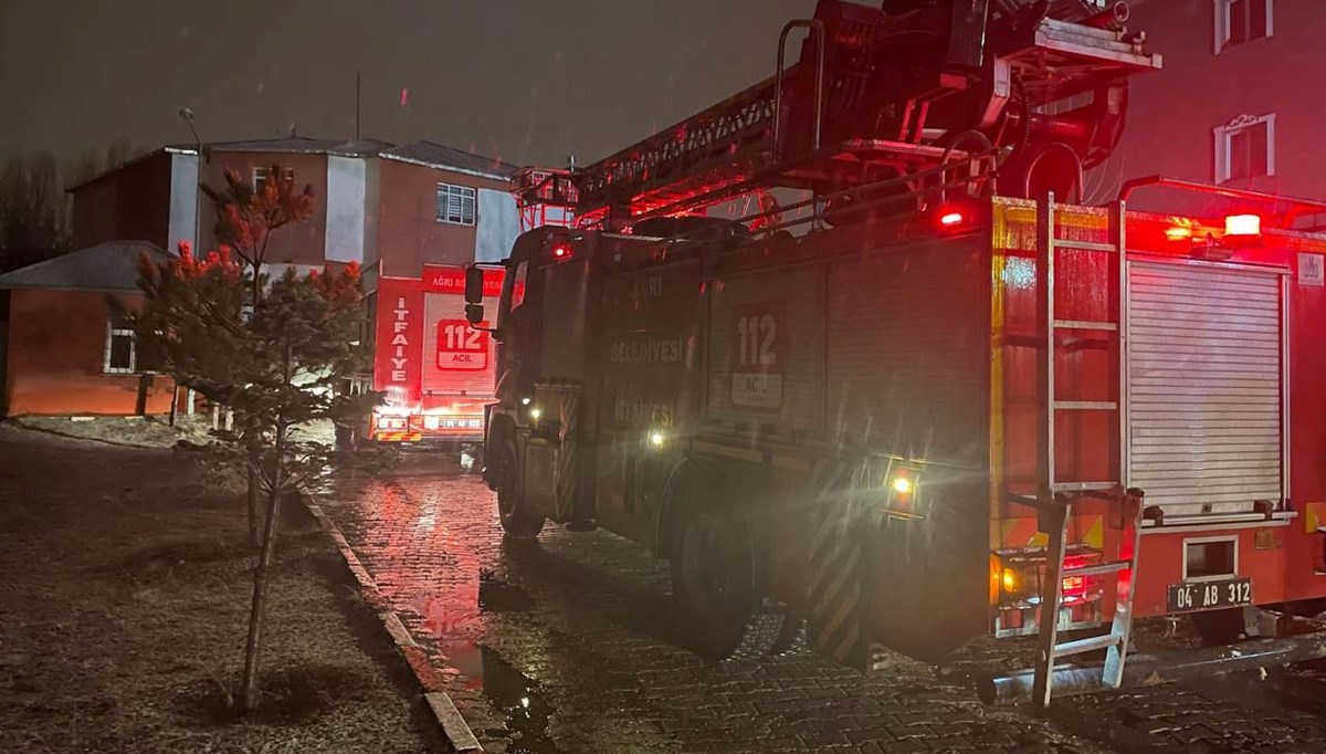Ağrı'da kadın sığınma evinde yangın: 7 kişi dumandan etkilendi