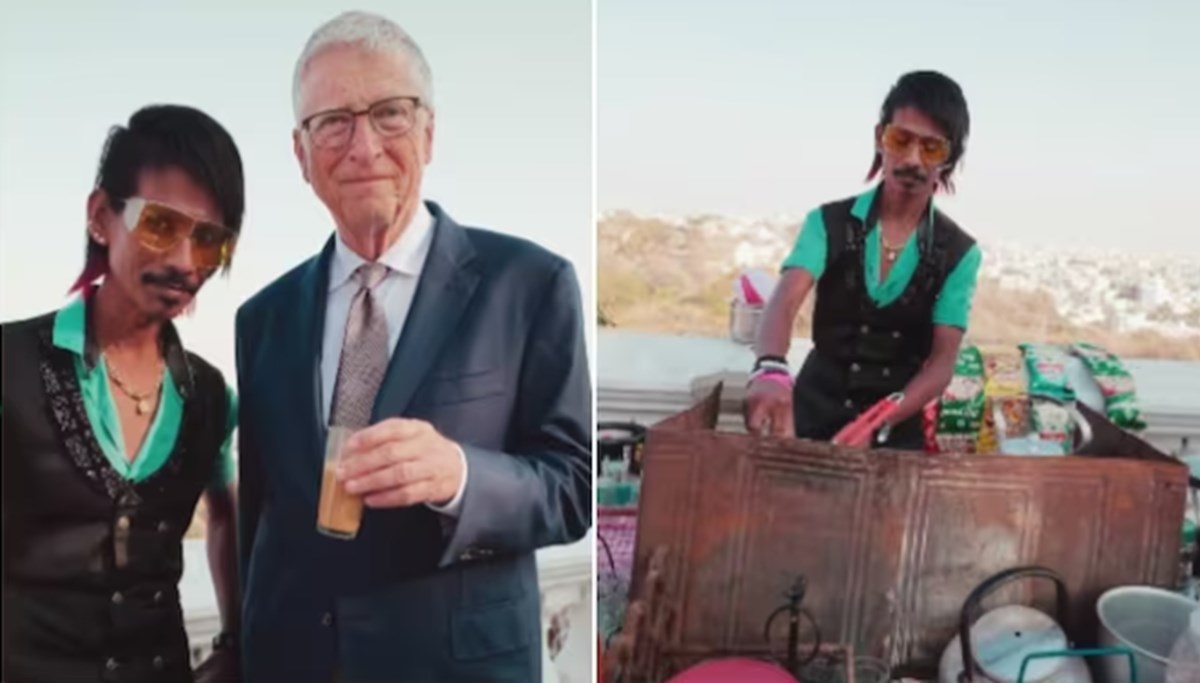 Bill Gates, Hindistan sokak lezzetlerinin meşhur satıcısının elinden çay içti