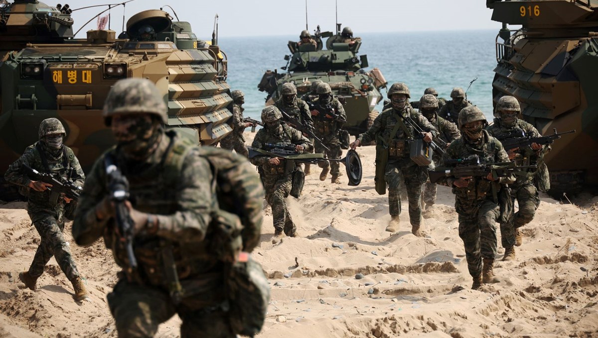 ABD ve Güney Kore'den geniş çaplı askeri çıkarma tatbikatı