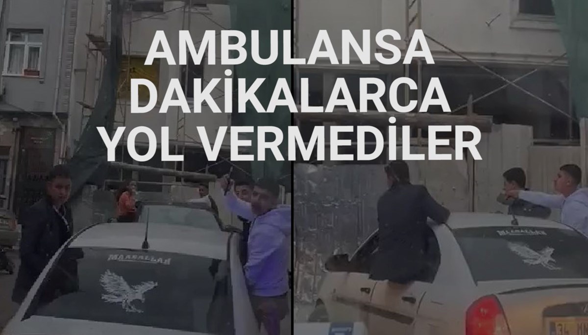 İstanbul'da ambulansa yol vermeyen düğün konvoyuna 118 bin 487 TL ceza