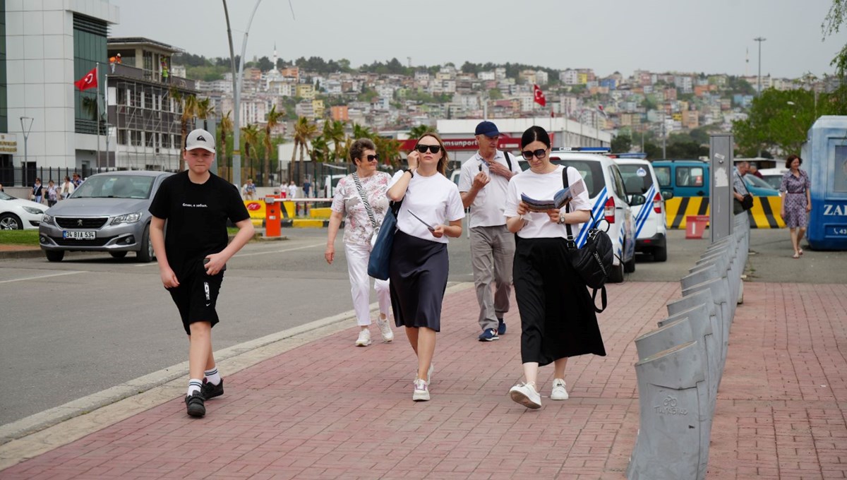 Rus turistler 3 ay sonra Samsun'da