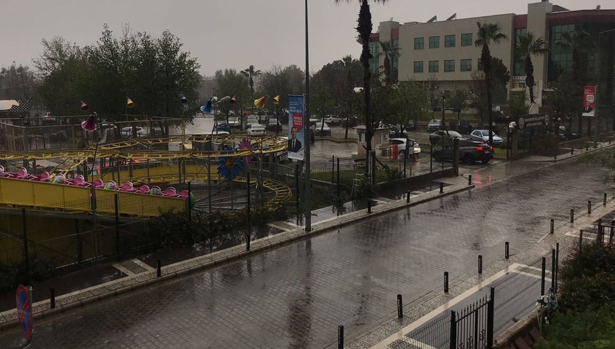 Marmaris'te sağanak yağış