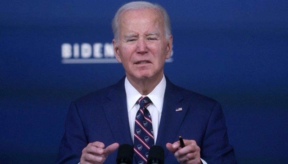 ABD Başkanı Joe Biden açıklamasını yarıda kesti
