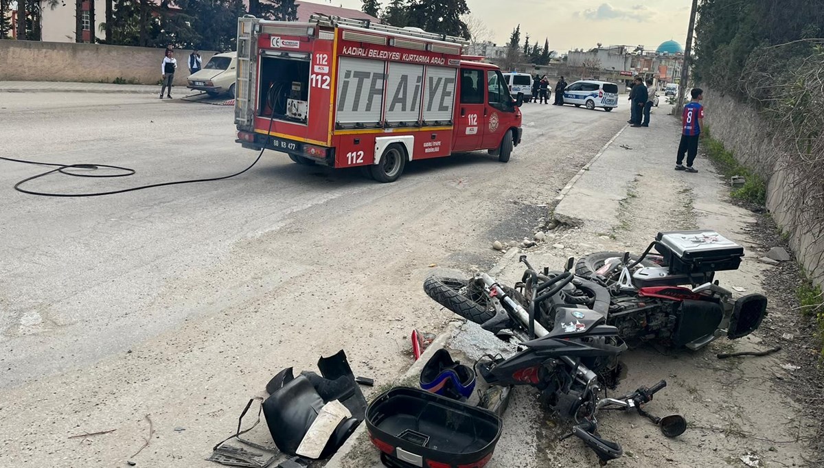 Osmaniye'de otomobille çarpışan motosikletin sürücüsü öldü