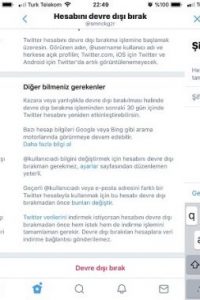 Twitter Hesap Silme – Twitter Hesap Kapatma