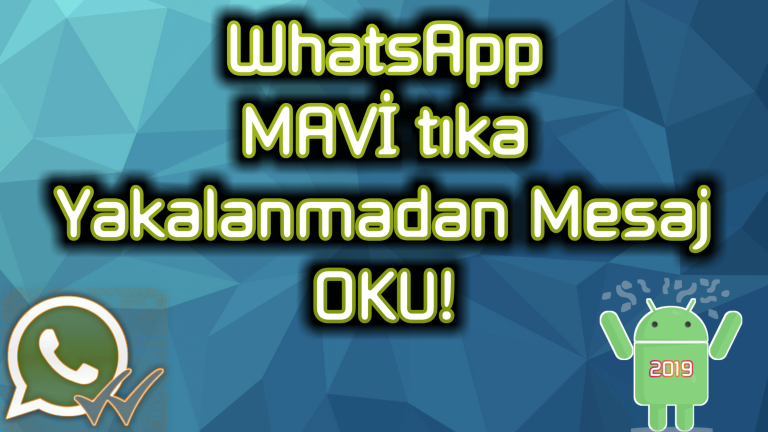 Mesajlardaki “MAVİ” tıklar dan KURTULUN !