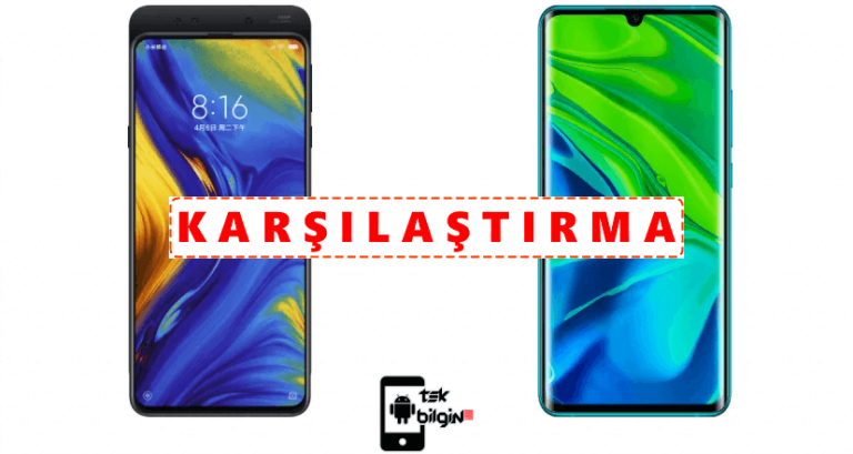 Xiaomi Mi Mix 3 ve Xiaomi Mi Note 10 Pro – Karşılaştırma