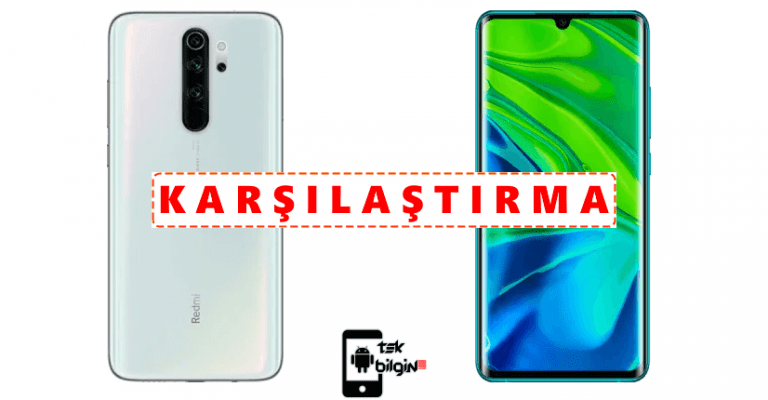 Xiaomi Redmi Note 8 Pro 64GB ve Xiaomi Mi Note 10 Pro – Karşılaştırma
