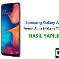 Samsung Galaxy A20e Format Atma Sıfırlama Yöntemi