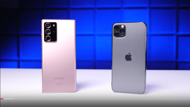 Meraklısı için, Galaxy Note 20 Ultra ve iPhone 11 Pro Max Düşme Testleri