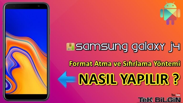 Samsung Galaxy J4 Format Atma Sıfırlama Yöntemi
