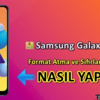 Samsung Galaxy M01s Format Atma Sıfırlama Yöntemi