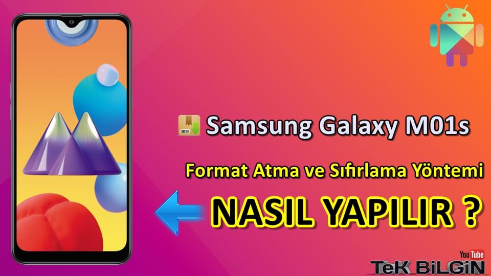 Samsung Galaxy M01s Format Atma Sıfırlama Yöntemi