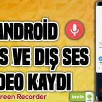 Android Sistem Sesi ve Dış Ses Ekran Videosu Kayıt Programı – Samsung Screen Recorder | 2020 ANDROID
