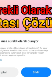 Xiaomi MSA Durduruldu Hatası Nedir, Çözümü Yöntemi