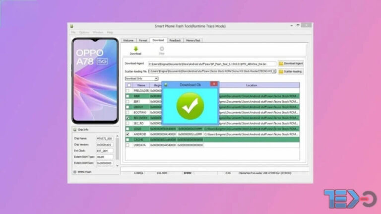 SP Flash Aracını Kullanarak Oppo (Mediatek) Telefonun Engelini Kaldırma