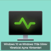 Windows 10 ve Windows 11’de Görev Yöneticisi Açma Yöntemi