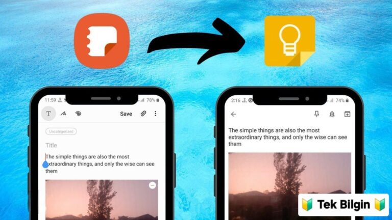 Samsung Notes’tan Google Keep’e Not Aktarma – Adım Adım Rehber