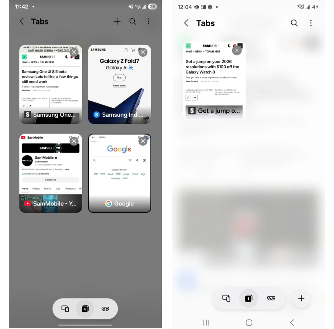 Samsung Internet, One UI 8.5 Güncellemesiyle Kullanıcı Deneyimini Önemli Ölçüde İyileştiriyor 6