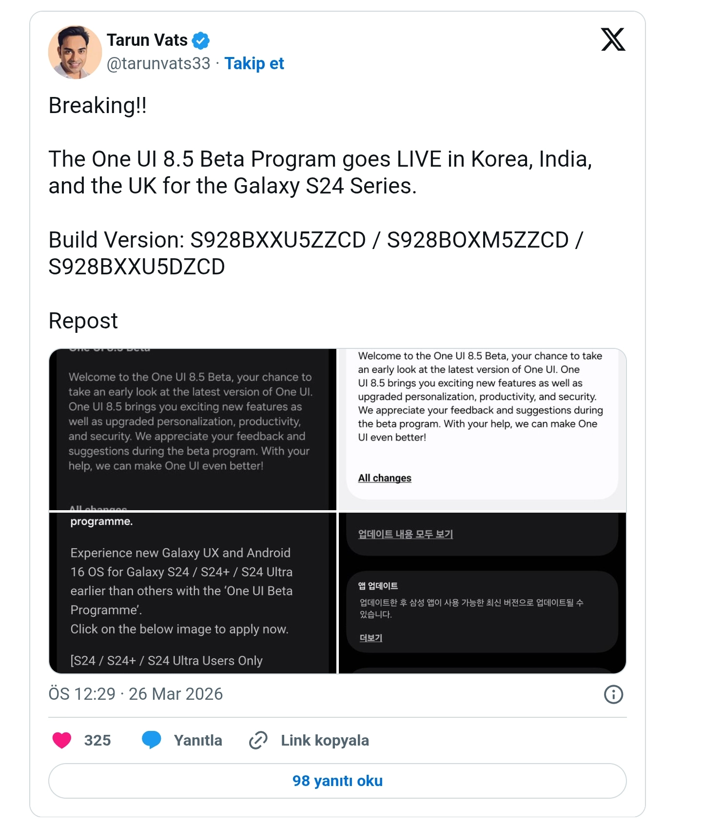 Samsung, Galaxy S24 Serisi için One UI 8.5 Beta Programını Başlattı 4