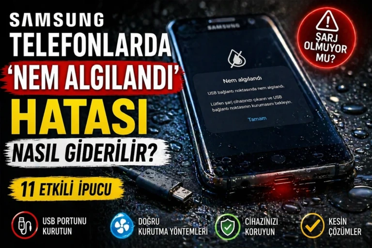 Samsung Telefonlarda “Nem Algılandı” Hatası Nasıl Giderilir?