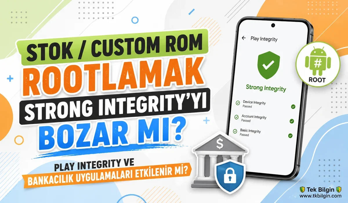Özel ROM ve Root İşlemleri: Strong Integrity ve Bankacılık Uygulamaları Güvende Kalır mı?