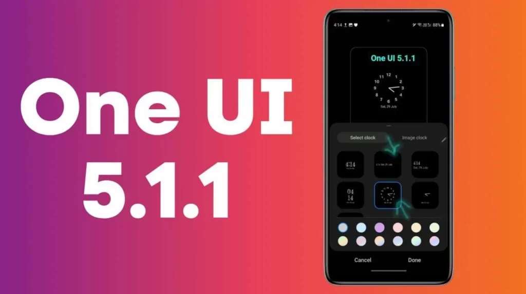 Samsung Galaxy Telefonlara Özel: One UI 5.1.1 ile Always On Display'e Yepyeni Saat ve Yazı Tipleri Geliyor!