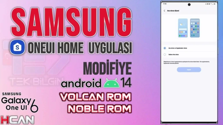 Samsung Cihazlarınızda Akıcılığı Yeniden Keşfedin: OneUI Home Modifikasyonu ile Performans Zirvesi