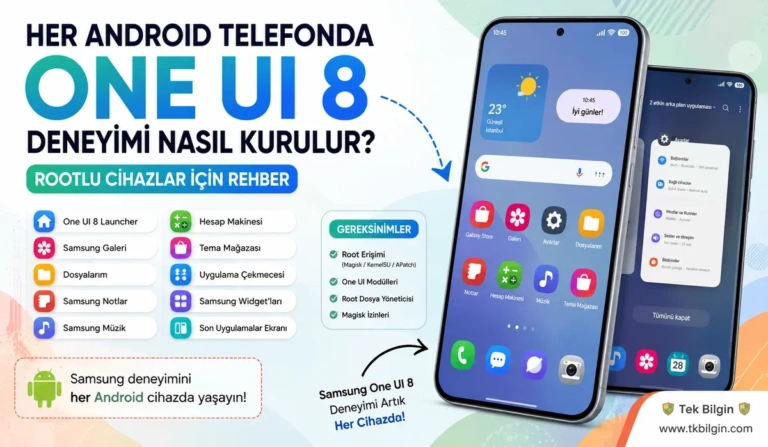 Rootlu Android Cihazınızda One UI 8 Deneyimini Keşfedin: Samsung Özellikleri Her Telefona Geliyor!