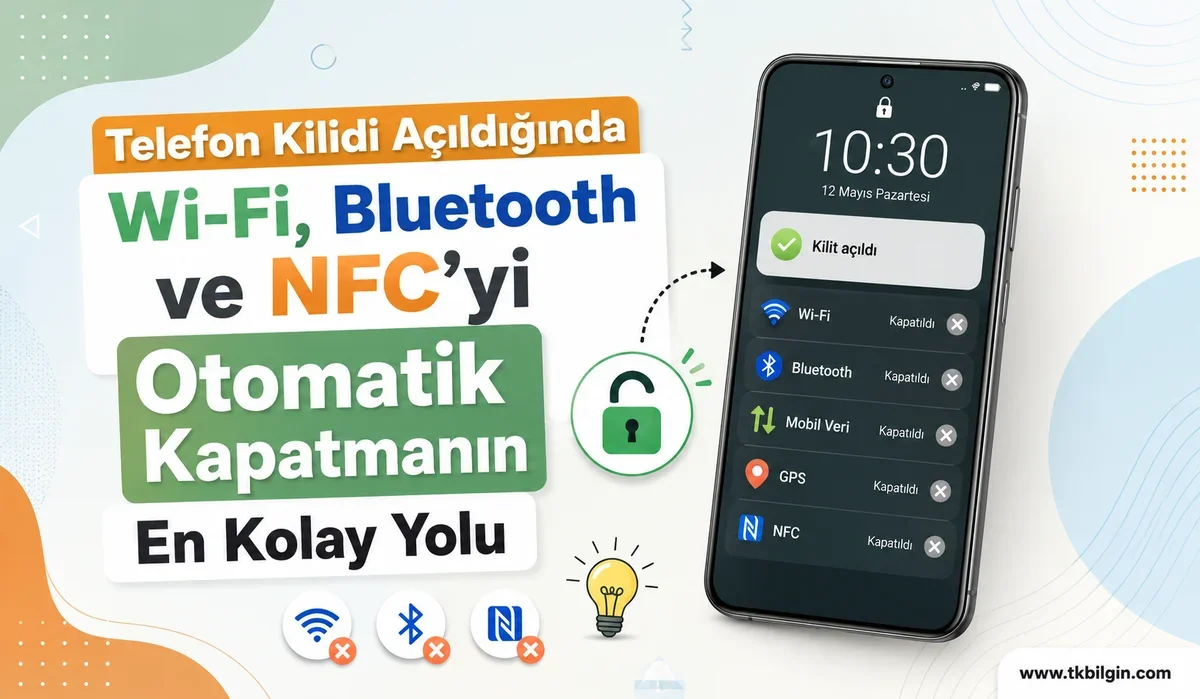Akıllı Telefonunuzda Pil Tasarrufunun Yeni Yolu: Ekran Kilidinizi Açtığınızda Bağlantılar Otomatik Kapansın!